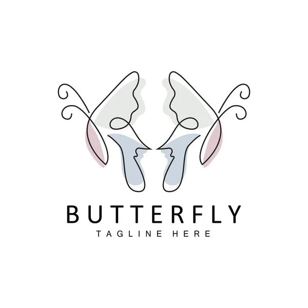 采购产品蝴蝶标志 动物设计与美丽的翅膀 装饰动物 产品品牌 — 图库矢量图片