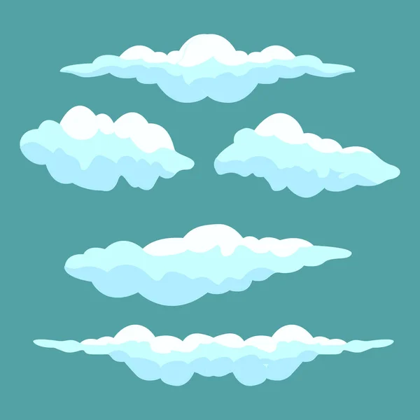 Cloud Icon Set Design Vektor Symbol Template Illustration — Stockvektor