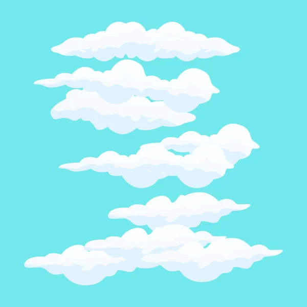Cloud Icon Set Design Vector Symbol Template Illustration — Vector de stock