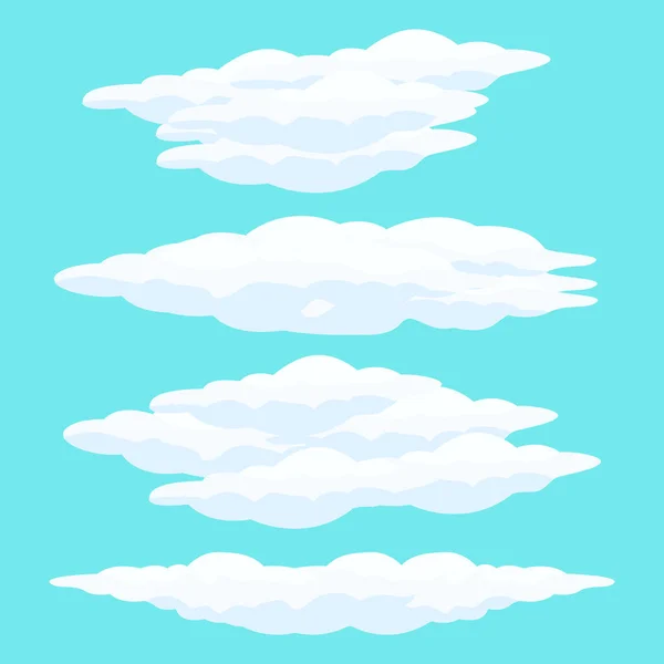 Cloud Icon Set Design Vektor Symbol Template Illustration — Stockvektor