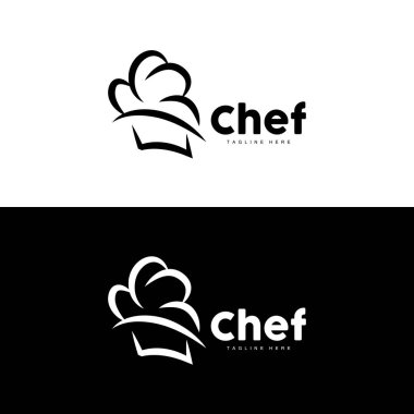 Chef Hat Logo, Cooking Vector Hand Made Chef Hat Collection, Product Branding Design