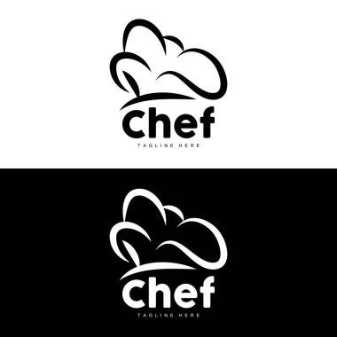 Chef Hat Logo, Cooking Vector Hand Made Chef Hat Collection, Product Branding Design