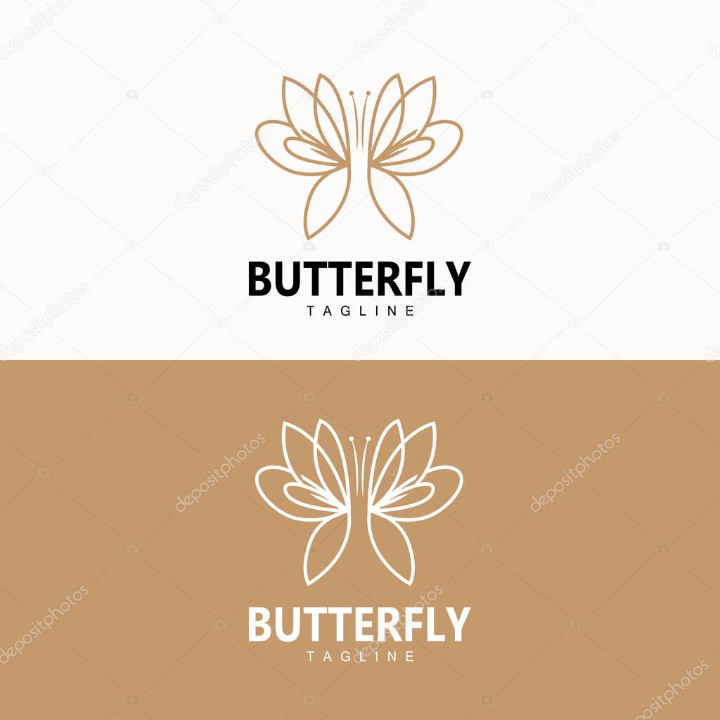 Butterfly Logo, Animal Design With Beautiful Wings, Decorative Animals, Product Brands