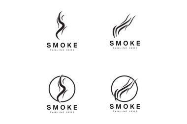 Steam Steam Logo Vector Hot Evaporating Aroma. Smell Line Illustration, Cooking Steam Icon, Steam Train, Baking, Smoking