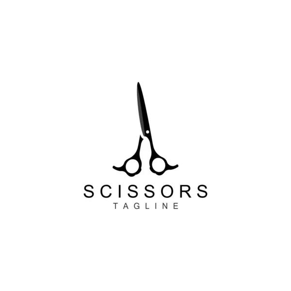 Tesoura Logo Shaver Vector Design Barbeiro Simples Ícone Fundo Símbolo — Vetor de Stock