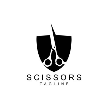 Makas Logosu, Shaver Vector, Basit Berber Dükkanı Tasarımı, Simge, Arkaplan, Sembol, Şablon
