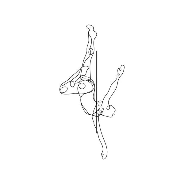 Пілатес Сидить Позу Логотипу Символ Заспокійливої Вправи Йоги Яка Рухає — стоковий вектор