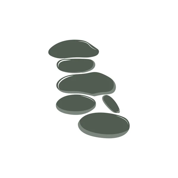 Logó Vektor Zen Meditáció Egyensúly Nyugalom Jóga Minimalista Egyszerű Tervezés — Stock Vector