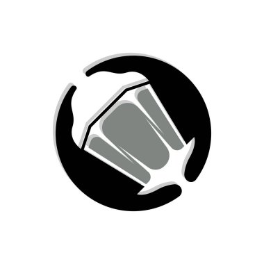 Street Lamp Logo, Lantern Lamp Vector, Lighting Classic Retro Design, Silhouette Icon Premium Template