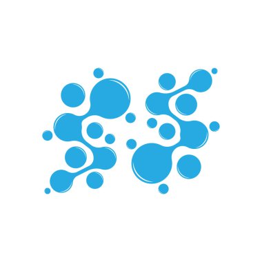 Nöron Logosu, Cel DNA Ağ Vektörü, ve Parçacık Teknolojisi, Basit Çizim Şablonu Tasarımı