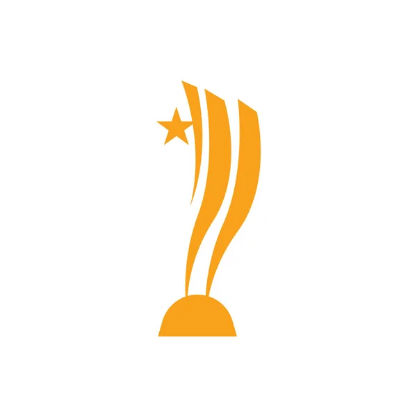 Trophy Logo Vinnande Vector För Sport Tournament Kreativ Och Unik — Stock vektor