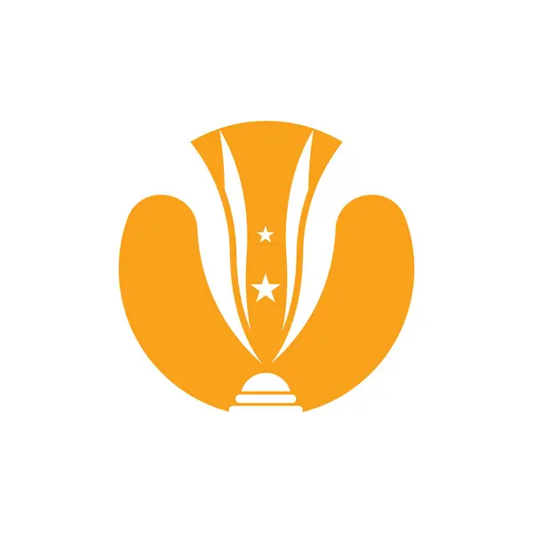 Trophy Logo Winning Vector Sports Tournament Creative Unique Illustration — Stock Vector