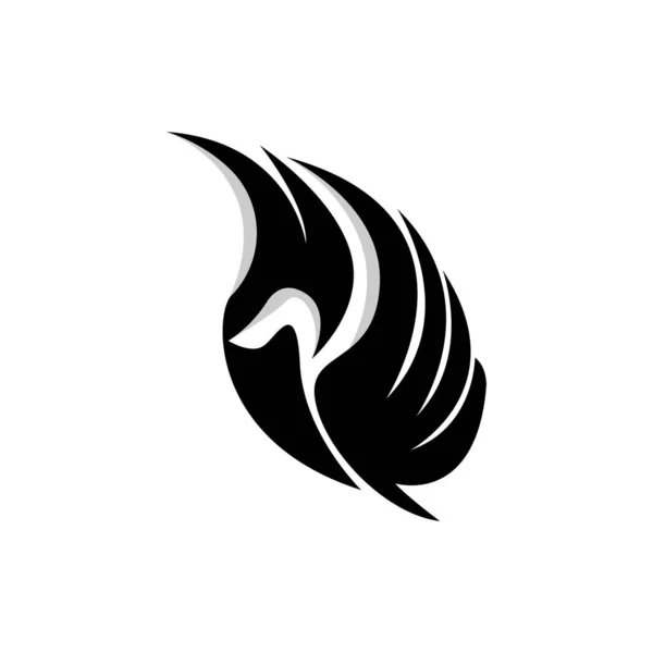 Logo Swan Vector Desain Sablon Illusztráció — Stock Vector