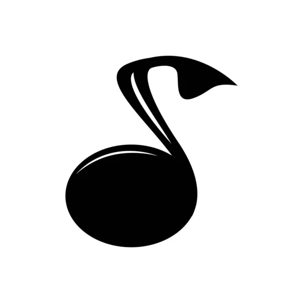 Logo Kuğu Vektörü Desen Şablonu Çizimi — Stok Vektör