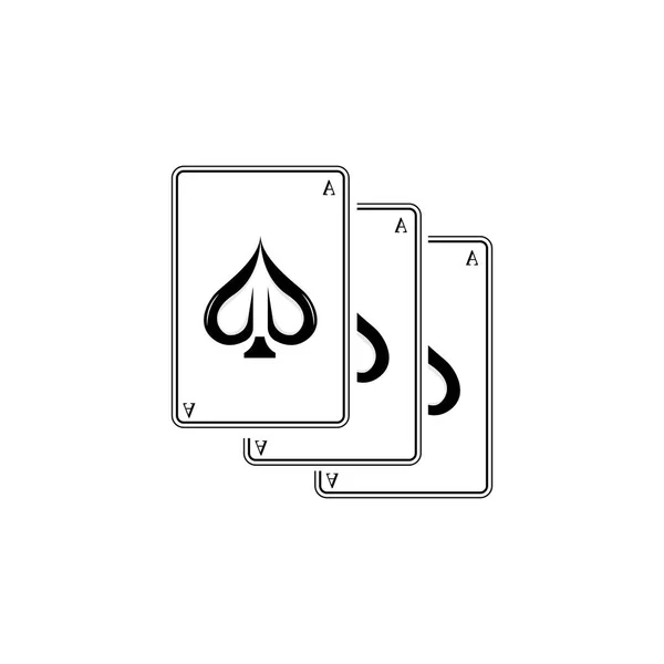 Casino Poker Vintage Logo Vektor Diamanten Herzen Und Pik Poker — Stockvektor