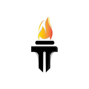 Meşale Logosu, Ateş Tasarımı, Harf Logosu, Marka Simgesi