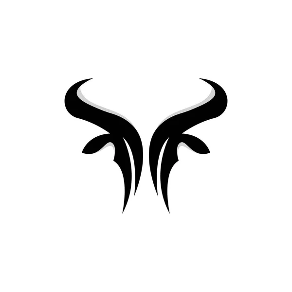 Logo Del Toro Design Bull Head Vector Buffalo Vintage Semplice — Vettoriale Stock