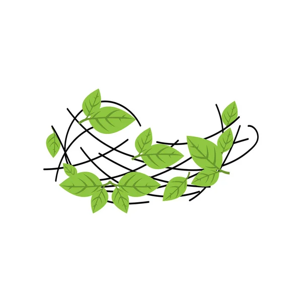 Логотип Птичьего Гнезда Шаблон Векторной Иллюстрации — стоковый вектор
