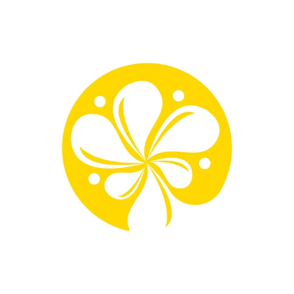 Sunflower Logo Flower Garden Simple Design Vector Illustration Template — Stock Vector