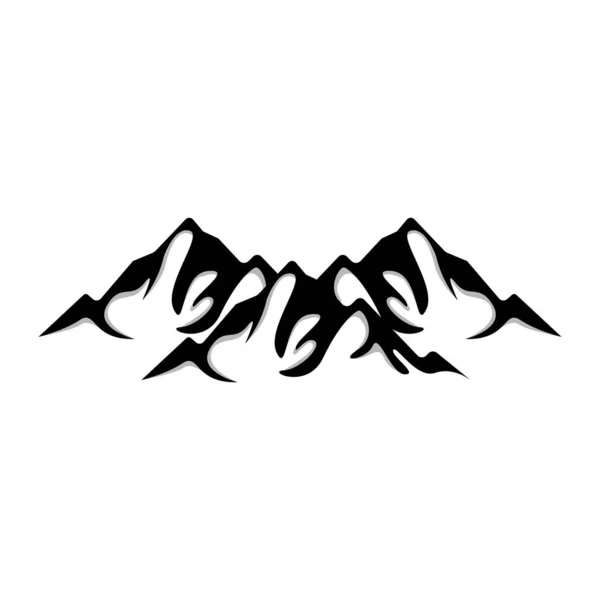 Mountain Logo Natuur Landschap View Design Klimmers Avontuur Sjabloon Illustratie — Stockvector