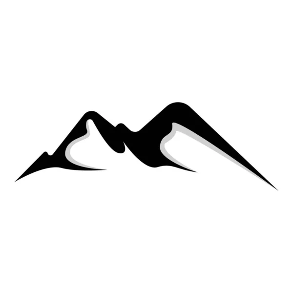 Logotipo Montanha Vista Paisagem Natureza Design Alpinistas Aventura Ilustração Modelo — Vetor de Stock