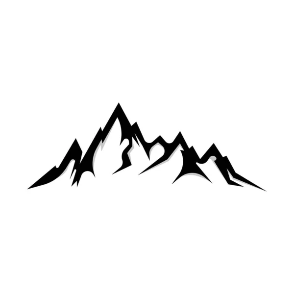 Horské Logo Příroda Krajina Pohled Design Horolezci Dobrodružství Šablona Ilustrace — Stockový vektor