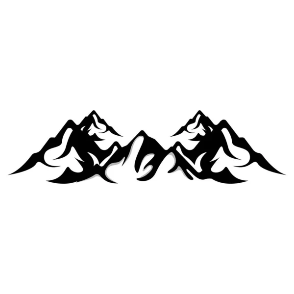 Logo Górskie Projekt Krajobrazu Przyrodniczego Wspinacze Przygoda Ilustracja Szablonu — Wektor stockowy
