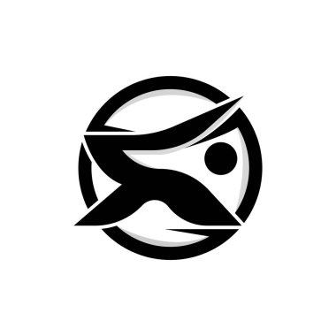 R Harfi Logo Tasarımı, Vektör Sembol İllüstrasyonu, Alfabe Markası Logosu Tasarımı