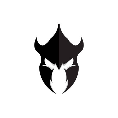 Spartalı Logo Tasarımı, Vektör Koruyucu Dövüşçüsü, Basit Yunan Savaşçı Miğferi