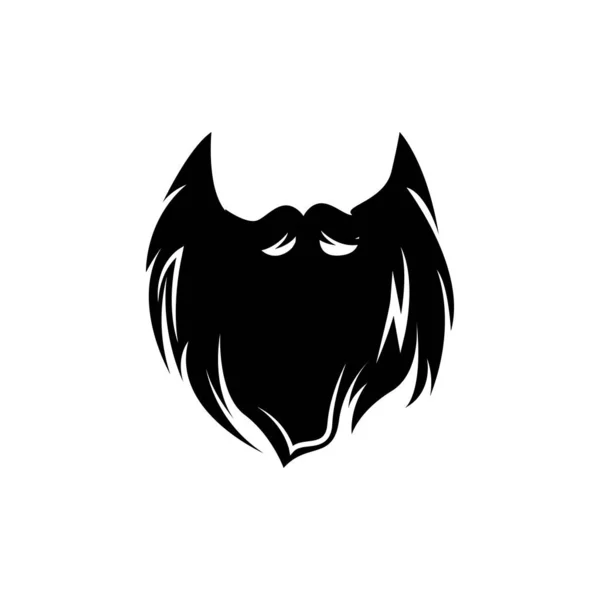 Дизайн Логотипа Бороды Вектор Внешности Мужского Лица Babershop Волосы Внешний — стоковый вектор