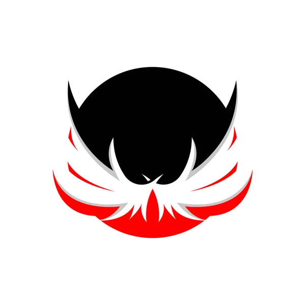 Diseño Del Logotipo Del Ala Alas Halcón Águila Vectorial Pájaro — Vector de stock