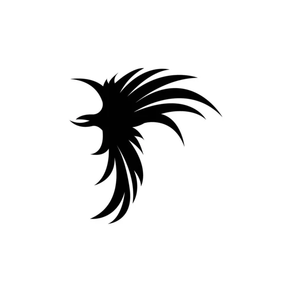 Kanat Logosu Tasarımı Vektör Kartal Şahin Kanatları Güzel Uçan Kuş — Stok Vektör