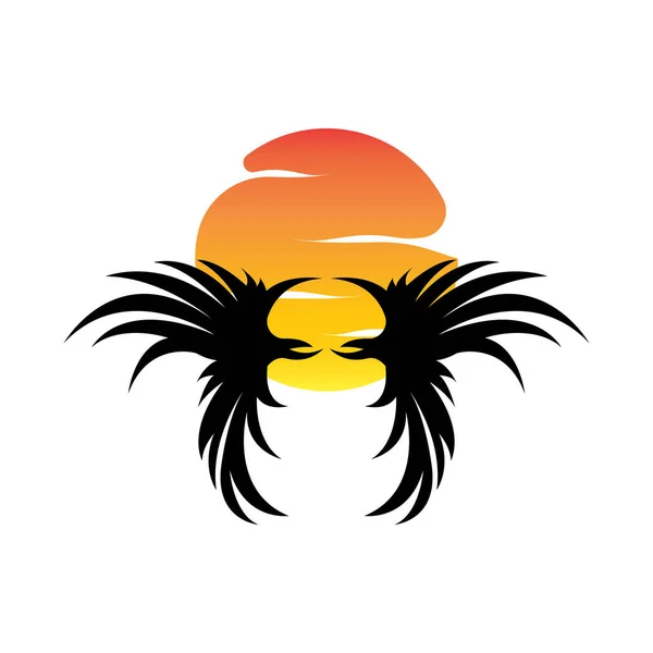 Projekt Logo Skrzydła Skrzydła Orła Wektora Ptak Latający Piękności Symbol — Wektor stockowy