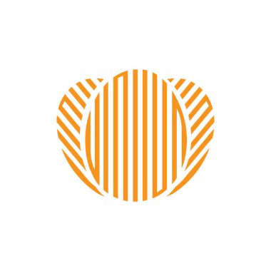 Yumurta Logosu Tasarımı, Vektör Bahçesi Tarım, Basit Sembol Şablonu