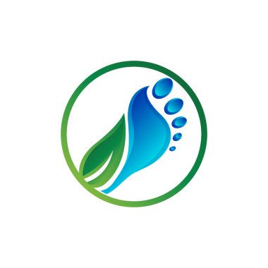 Foot Care Logo Design Health Illustration Woman Pedicure Salon Vector