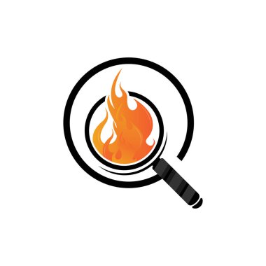 Arama Logosu, Nesne Büyüteç Tasarımı, Dedektif Araç Vektörü, Şablon İllüstrasyon Sembolü