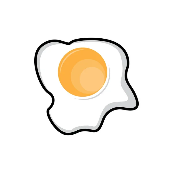 Yumurta Logosu Tasarımı Vektör Bahçesi Tarım Basit Sembol Şablonu — Stok Vektör