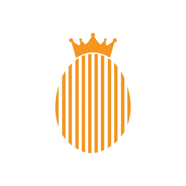 Yumurta Logosu Tasarımı Vektör Bahçesi Tarım Basit Sembol Şablonu — Stok Vektör