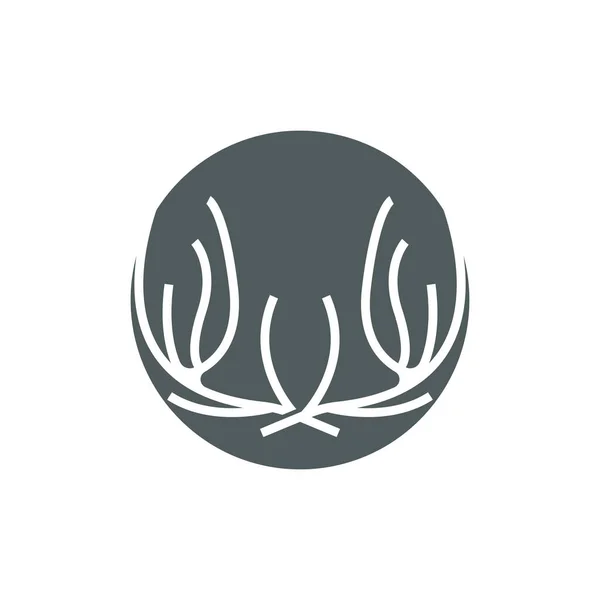 Логотип Оленя Вектор Животных Минималистский Простой Дизайн Символ Иллюстрации — стоковый вектор