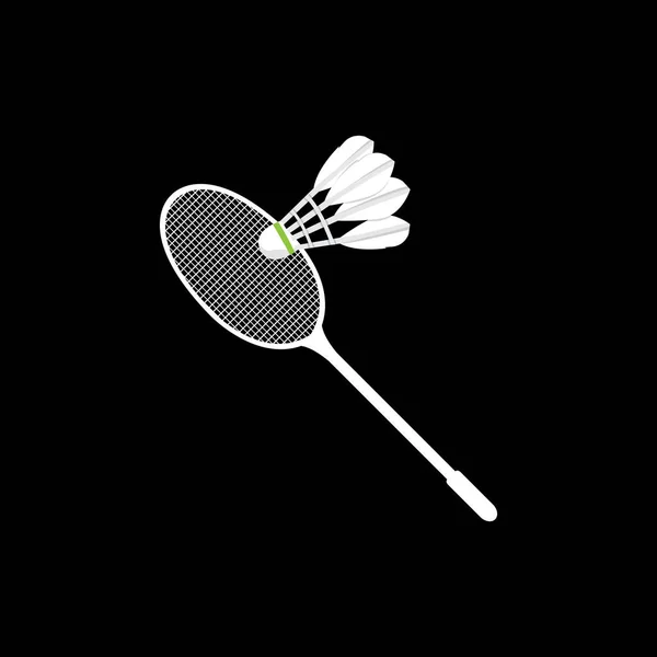 Badminton Logo Design Sports Vector Shuttlecock Logo Badminton Tournament Απλό — Διανυσματικό Αρχείο