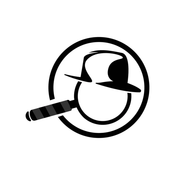 Logotipo Busca Projeto Lupa Objeto Vetor Ferramenta Detetive Símbolo Ilustração —  Vetores de Stock