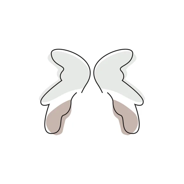 采购产品蝴蝶标志 动物设计与美丽的翅膀 装饰动物 产品品牌 — 图库矢量图片