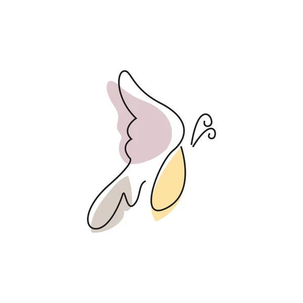 Логотип Бабочки Животный Дизайн Красивыми Крыльями Декоративные Животные Бренды Продукции — стоковый вектор