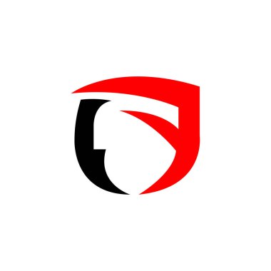 Shield Logo, Antivirus Protection Security Vector, Simple Gaming Logo Shield Design