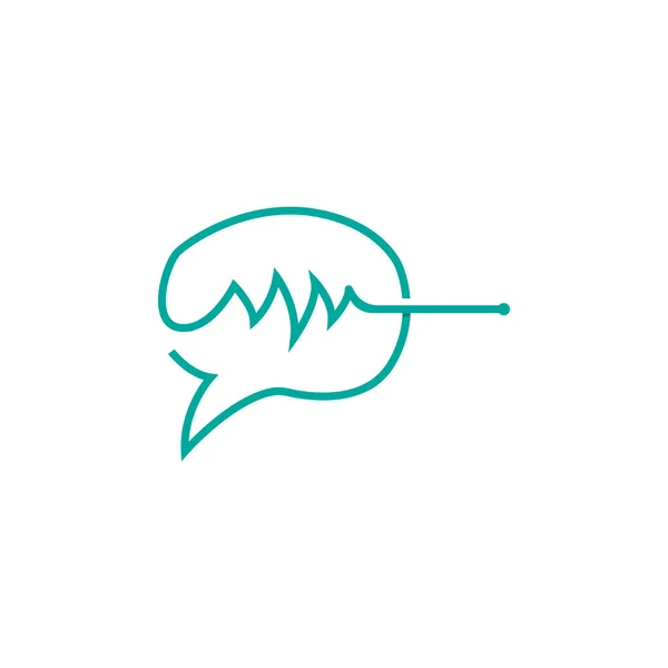 Логотип Подкаста Вектор Гарнитура Чат Простой Винтажный Дизайн Микрофона — стоковый вектор