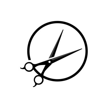 Makas Logosu, Shaver Vector, Basit Berber Dükkanı Tasarımı, Simge, Arkaplan, Sembol, Şablon