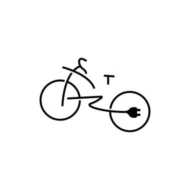 Bicycle Logo, Vehicle Vector, Bicycle Silhouette Icon, Simple Design Inspiration