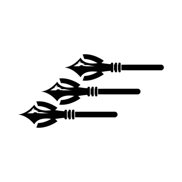 Arrowhead Spjut Logo Pilen Jakt Hipster Vapen Design Vektor Illustration — Stock vektor