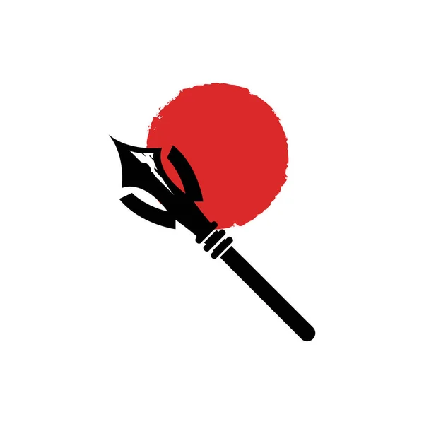 Λογότυπο Spear Arrowhead Arrow Hipster Hipster Weapon Design Πρότυπο Εικονογράφησης — Διανυσματικό Αρχείο