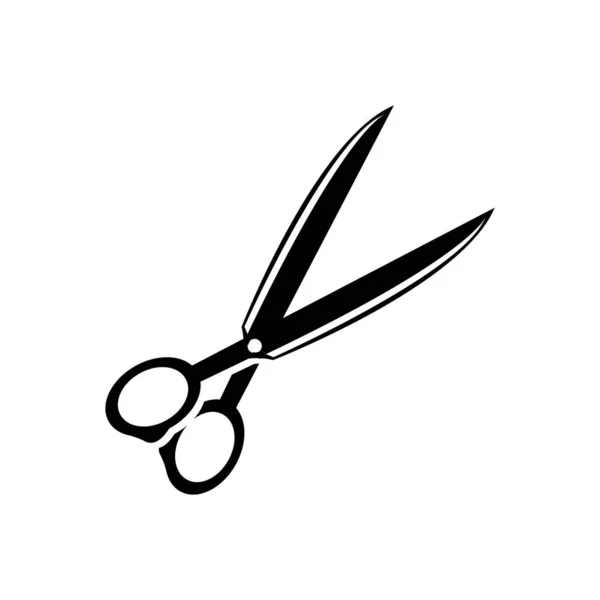 Logo Tijeras Vector Afeitadora Diseño Barbería Simple Icono Fondo Símbolo — Archivo Imágenes Vectoriales